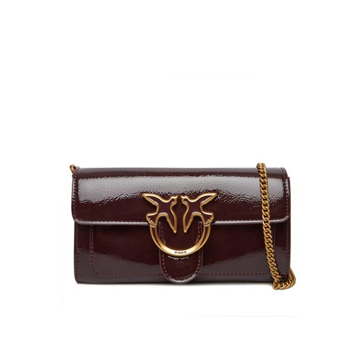 PINKO Torebka Love One Wallet C PE25 PLTT 100062 A1UV Bordowy ze sklepu MODIVO w kategorii Kopertówki - zdjęcie 184003251