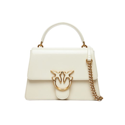 PINKO Torebka Love One Top Handle Classic Light PE 25 PLTT 100066 A1UV Biały ze sklepu MODIVO w kategorii Torebki damskie - zdjęcie 184003263