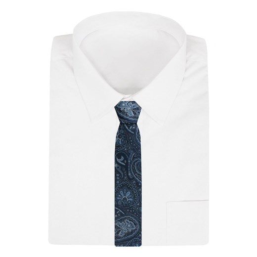 Niebieski krawat Chattier 