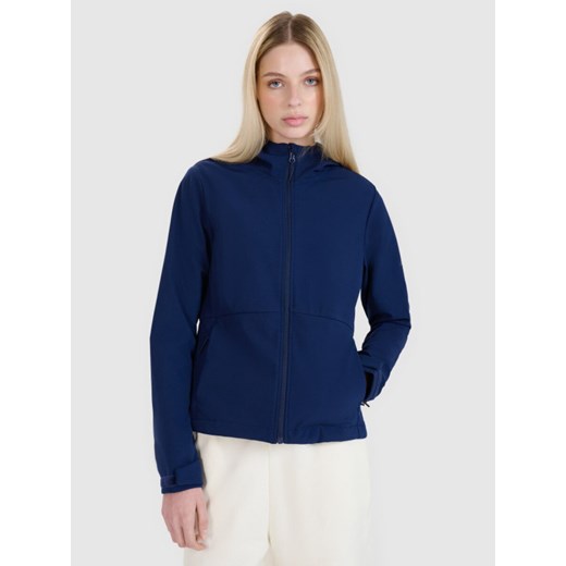 Damski softshell 4F 4FWSS25TSOFF320 - granatowy ze sklepu Sportstylestory.com w kategorii Kurtki damskie - zdjęcie 184005230