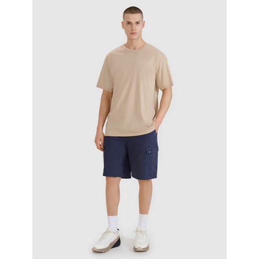 Męskie spodenki casual cargo 4F 4FRSS25TSHOM759 - granatowe ze sklepu Sportstylestory.com w kategorii Spodenki męskie - zdjęcie 184005764