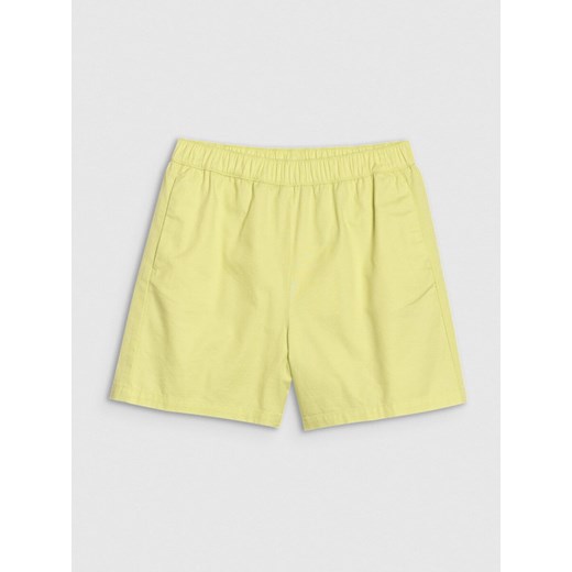 Damskie spodenki casual 4F 4FRSS25TSHOF750 - żółte ze sklepu Sportstylestory.com w kategorii Szorty - zdjęcie 184006562
