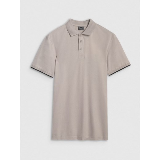 Męska koszulka polo 4F 4FRSS25TPTSM633 - szara ze sklepu Sportstylestory.com w kategorii T-shirty męskie - zdjęcie 184006621
