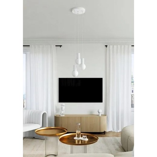 Potrójna biała lampa wisząca - K600-Buble Lumes One Size Edinos.pl