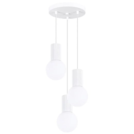 Potrójna biała lampa wisząca - K600-Buble Lumes One Size Edinos.pl