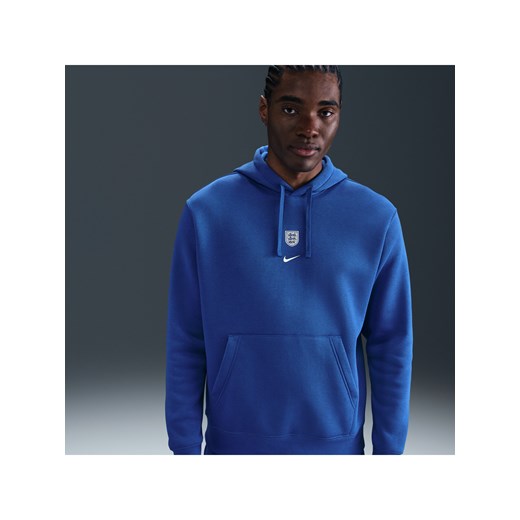 Męska nierozpinana bluza piłkarska Nike Anglia Club - Niebieski ze sklepu Nike poland w kategorii Bluzy męskie - zdjęcie 184007062