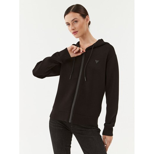 Guess Bluza V3RQ11 K7UW2 Czarny Regular Fit ze sklepu MODIVO w kategorii Bluzy damskie - zdjęcie 184007991