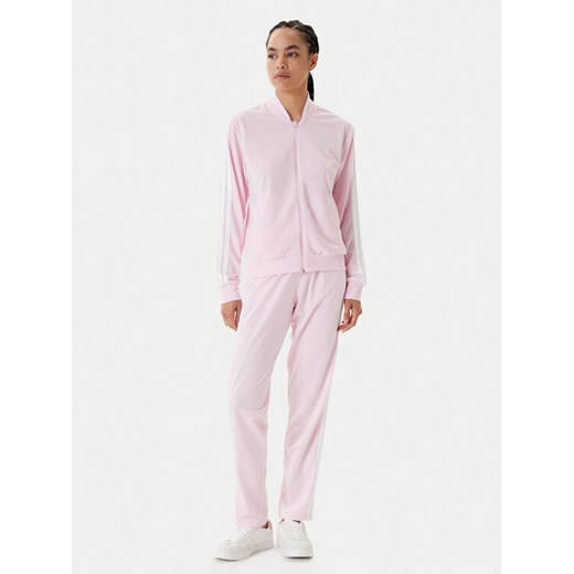adidas Dres Essentials 3-Stripes JD5437 Różowy Regular Fit ze sklepu MODIVO w kategorii Dresy damskie - zdjęcie 184007992
