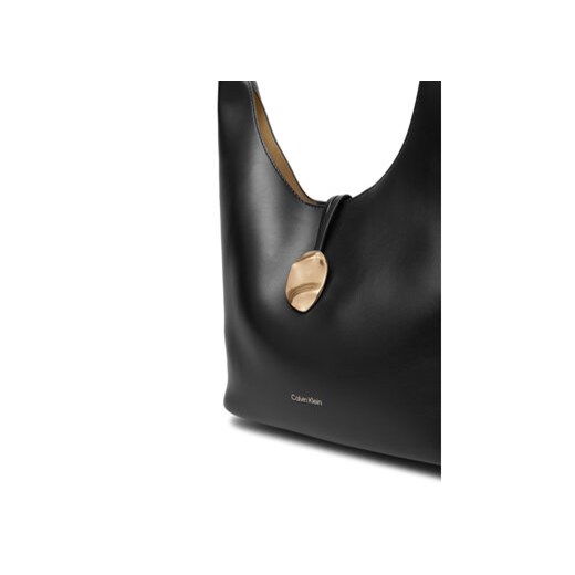 Calvin Klein Jeans Torebka Stone Lock Slouchy Small Shoulde LV04K3176G Czarny 00 MODIVO