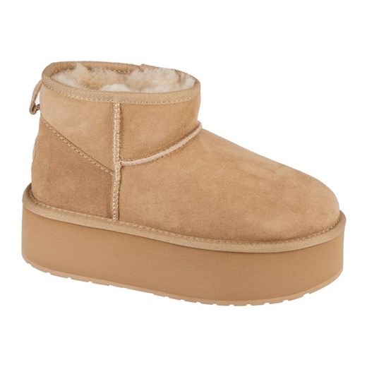 Buty Emu Australia Stinger Micro Flatform W13082-SAND beżowy ze sklepu ButyModne.pl w kategorii Śniegowce damskie - zdjęcie 184008520
