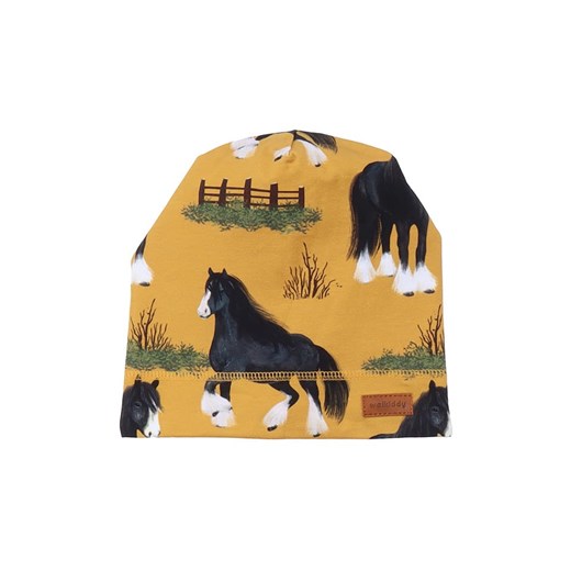 Walkiddy Czapka &quot;Shire Horses&quot; w kolorze żółtym ze sklepu Limango Polska w kategorii Czapki dziecięce - zdjęcie 184008800