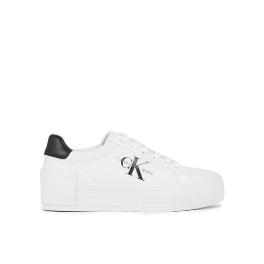 Sneakersy Calvin Klein Jeans Bold Vulc Flatform Laceup Lth Wn YW0YW00821 Biały 38 eobuwie.pl