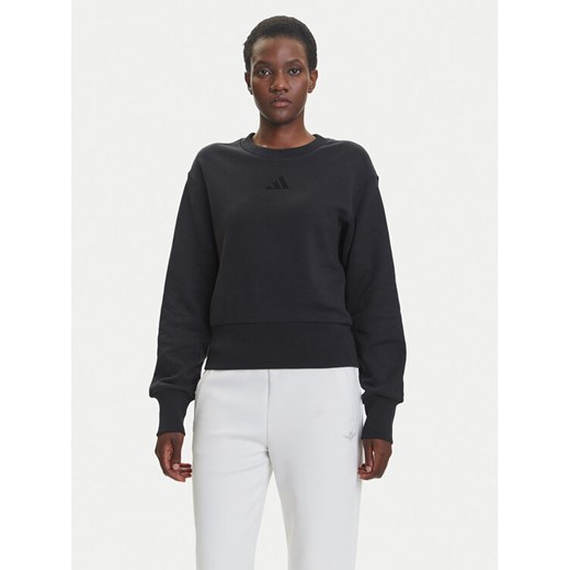 adidas Bluza ALL SZN French Terry JJ1259 Czarny Regular Fit ze sklepu MODIVO w kategorii Bluzy damskie - zdjęcie 184009931