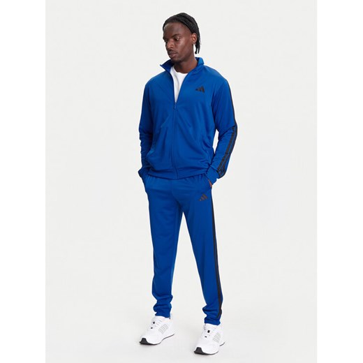 adidas Dres Basic 3-Stripes JI8857 Niebieski Regular Fit ze sklepu MODIVO w kategorii Dresy męskie - zdjęcie 184009962