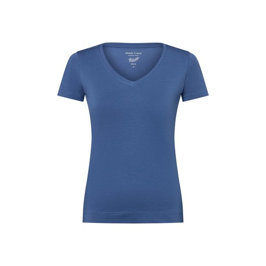 Marie Lund T-shirt damski Kobiety Bawełna indygo jednolity ze sklepu vangraaf w kategorii Bluzki damskie - zdjęcie 184010281
