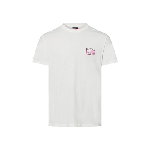Tommy Jeans Koszulka męska Mężczyźni Bawełna écru jednolity ze sklepu vangraaf w kategorii T-shirty męskie - zdjęcie 184010323