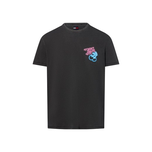 Tommy Jeans Koszulka męska Mężczyźni Bawełna antracytowy jednolity ze sklepu vangraaf w kategorii T-shirty męskie - zdjęcie 184010324