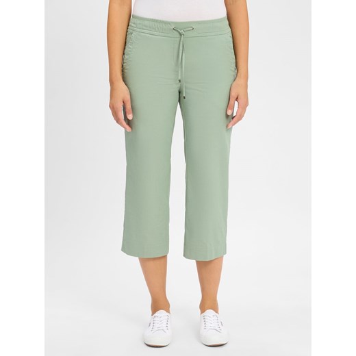 TONI Damskie spodnie letnie - Pia Kobiety seledynowy jednolity ze sklepu vangraaf w kategorii Spodnie damskie - zdjęcie 184010374