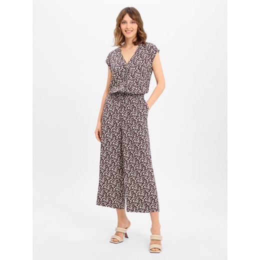 Opus Kombinezon damski - Moneli Kobiety wiskoza czekoladowy wzorzysty ze sklepu vangraaf w kategorii Kombinezony damskie - zdjęcie 184010390