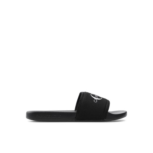 Klapki Calvin Klein Jeans Slide Monogram Co YM0YM00061 Czarny 42 eobuwie.pl
