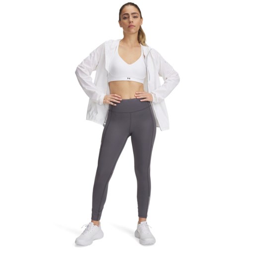 Damskie legginsy do biegania Under Armour UA Launch Ankle Tights - szare ze sklepu Sportstylestory.com w kategorii Spodnie damskie - zdjęcie 184012692