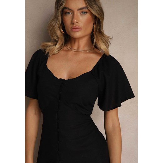 Sukienka Renee z krótkim rękawem casual midi bawełniana