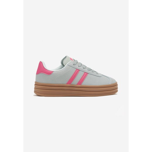 Buty sportowe damskie Renee sneakersy z nubuku 