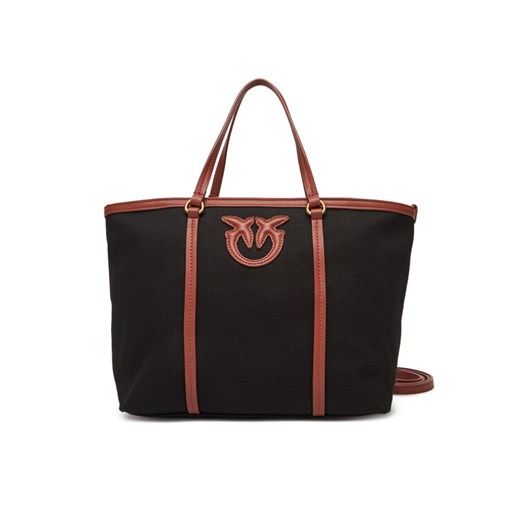 Torebka PINKO Miranda Shopper Classic PE 25 PLTT 104714 A2G2 Czarny ze sklepu eobuwie.pl w kategorii Torby Shopper bag - zdjęcie 184015313