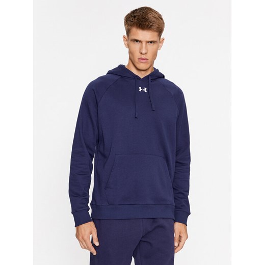 Under Armour Bluza Ua Rival Fleece Hoodie 1379757 Granatowy Loose Fit Under Armour L MODIVO