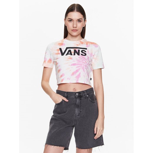 Vans T-Shirt Resort Wash VN0003PS Kolorowy Cropped Fit ze sklepu MODIVO w kategorii Bluzki damskie - zdjęcie 184016084