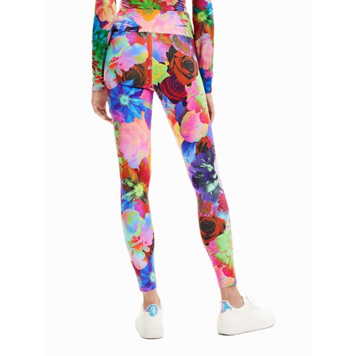 Desigual Legginsy Tulipa 23SWKK07 Kolorowy Slim Fit ze sklepu MODIVO w kategorii Spodnie damskie - zdjęcie 184016091