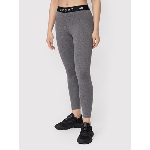 4F Legginsy H4Z22-SPDF351 Szary Slim Fit ze sklepu MODIVO w kategorii Spodnie damskie - zdjęcie 184016103