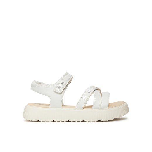 Geox Sandały J Sandal Kodette Gir J45DBI 0003W C1000 D Biały ze sklepu MODIVO w kategorii Sandały dziecięce - zdjęcie 184016192