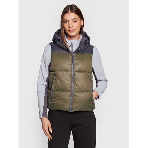 4F Bezrękawnik H4Z22-KUDP004 Khaki Relaxed Fit ze sklepu MODIVO w kategorii Kamizelki damskie - zdjęcie 184016212