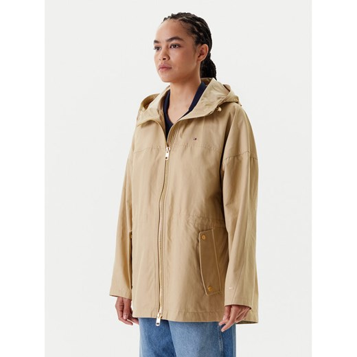 Tommy Hilfiger Parka WW0WW45621 Beżowy Regular Fit ze sklepu MODIVO w kategorii Parki damskie - zdjęcie 184016232