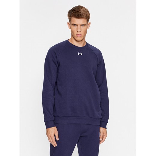 Under Armour Bluza Ua Rival Fleece Crew 1379755 Granatowy Loose Fit Under Armour S MODIVO
