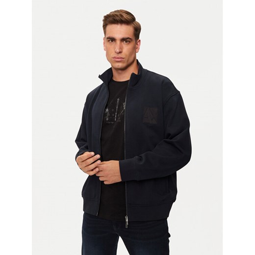 Armani Exchange Bluza 6DZMJJ ZJ4XZ 1510 Granatowy Regular Fit ze sklepu MODIVO w kategorii Bluzy męskie - zdjęcie 184016262