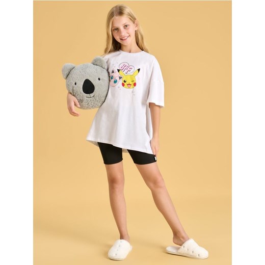 Sinsay - Bawełniany komplet z szortami Pokémon - biały ze sklepu Sinsay w kategorii Bluzki dziewczęce - zdjęcie 184018494