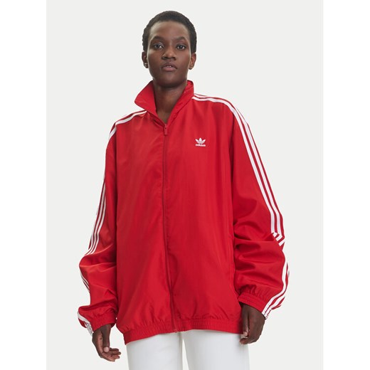 adidas Bluza Adilenium Season 3 JD3393 Czerwony Oversize ze sklepu MODIVO w kategorii Bluzy damskie - zdjęcie 184019232