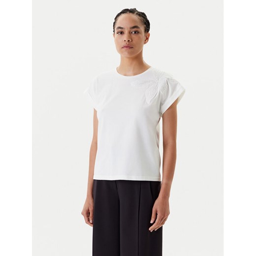 Morgan T-Shirt 251-DABANA Biały Regular Fit ze sklepu MODIVO w kategorii Bluzki damskie - zdjęcie 184019234