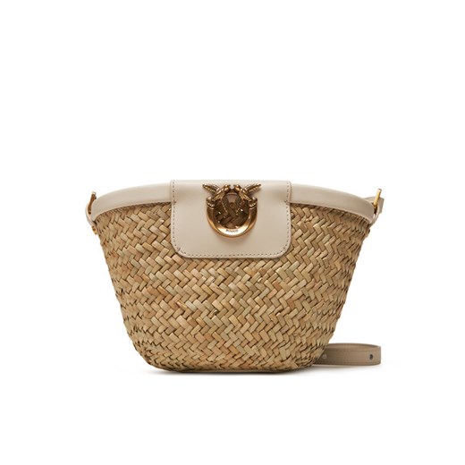 PINKO Torebka Love Summer Bucket PE 25 PLTT 103325 A1RL Beżowy ze sklepu MODIVO w kategorii Listonoszki - zdjęcie 184019292
