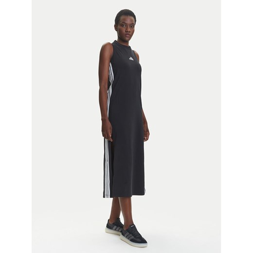 adidas Sukienka codzienna Essentials 3-Stripes JE1208 Czarny Regular Fit ze sklepu MODIVO w kategorii Sukienki - zdjęcie 184019393