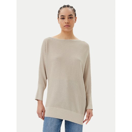 Morgan Sweter 251-MREC Beżowy Regular Fit ze sklepu MODIVO w kategorii Swetry damskie - zdjęcie 184019422