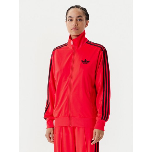 adidas Bluza adicolor Classic Firebird JW3663 Pomarańczowy Loose Fit ze sklepu MODIVO w kategorii Bluzy damskie - zdjęcie 184019423