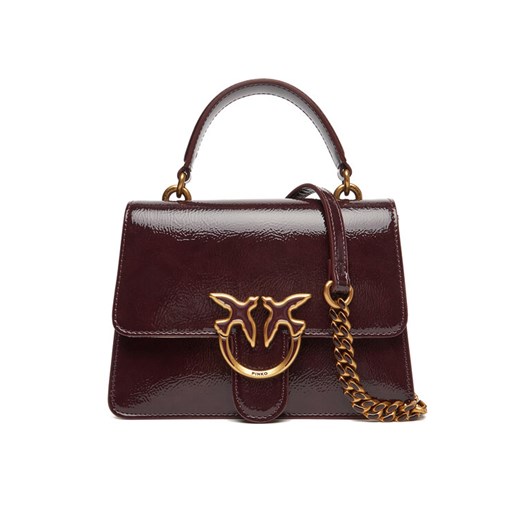 PINKO Torebka Love One Top Handle Mini Light PE 25 PLTT 100071 A1UV Bordowy ze sklepu MODIVO w kategorii Torebki damskie - zdjęcie 184019431
