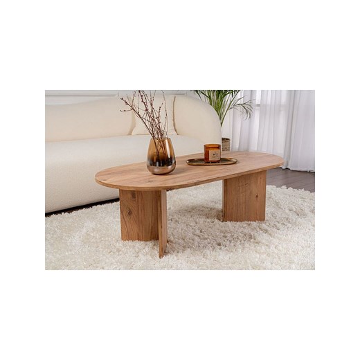 Scandinavia Concept Ława &quot;Sable&quot; w kolorze jasnobrązowym - 119 x 39,8 x 60 cm ze sklepu Limango Polska w kategorii Stoliki kawowe - zdjęcie 184021240