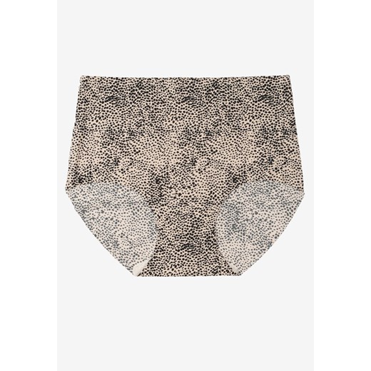 Czarno-Beżowe Bezszwowe Majtki Figi High Waist Dolevia ze sklepu renee.pl w kategorii Majtki damskie - zdjęcie 184021500
