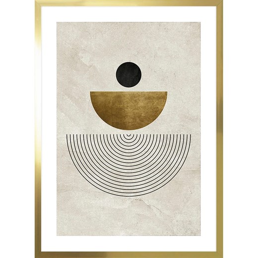 Ars Longa Druk artystyczny &quot;Abstract zen forms&quot; w ramce - 70 x 50 cm ze sklepu Limango Polska w kategorii Obrazy - zdjęcie 184023051