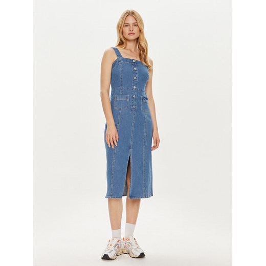 Vero Moda Sukienka jeansowa Saila 10310393 Niebieski Regular Fit ze sklepu MODIVO w kategorii Sukienki - zdjęcie 184023452