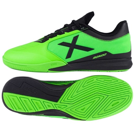 Buty piłkarskie Munich Rondo 16 In 4770016 zielone ze sklepu ButyModne.pl w kategorii Buty sportowe męskie - zdjęcie 184024932